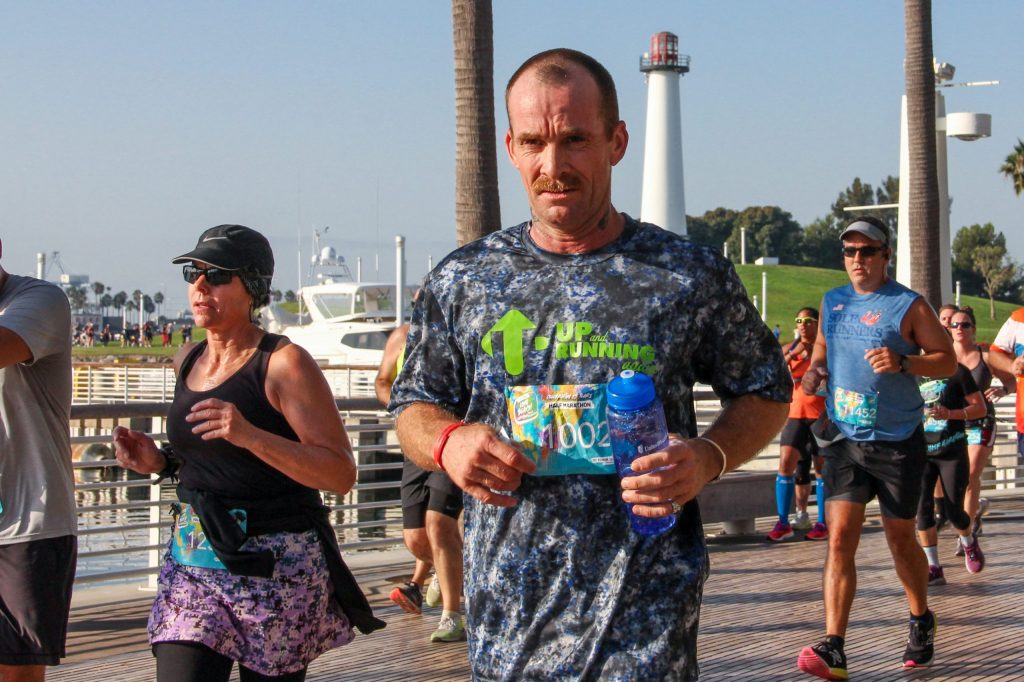 runner at Long Beach Half Marathon